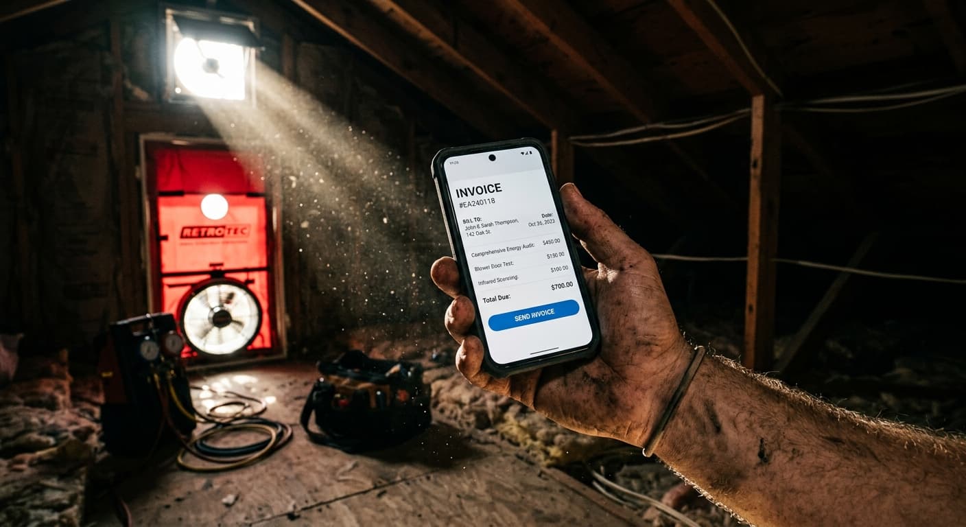 Energy Auditor Invoicing | How to Bill Before You Leave the Site | VoiceInvoice